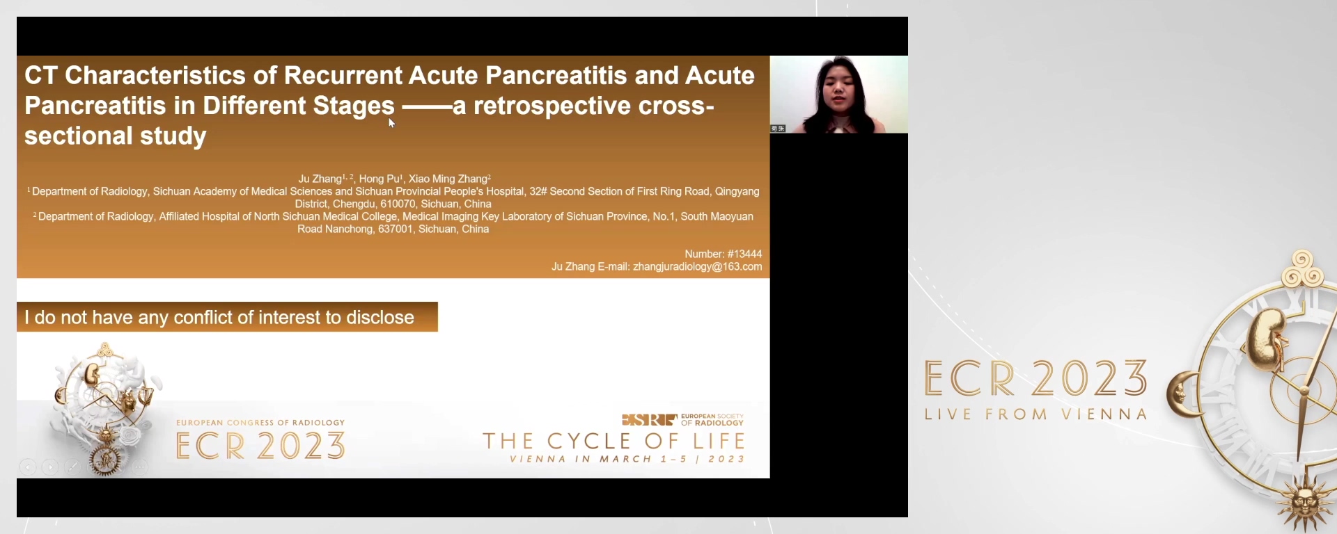 Comparison of the severity between recurrent acute pancreatitis and initial acute pancreatitis on Computed Tomography - Ju  Zhang, Chengdu / CN