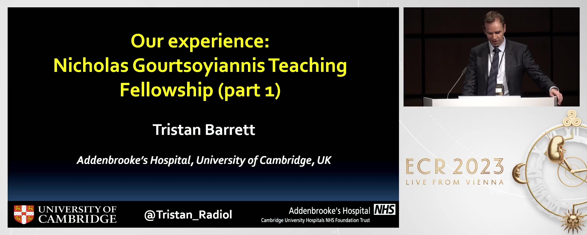 Our experience: Nicholas Gourtsoyiannis Teaching Fellowship - Tristan  Barrett, Cambridge / UK, Tommaso  D'Angelo, Messina / IT