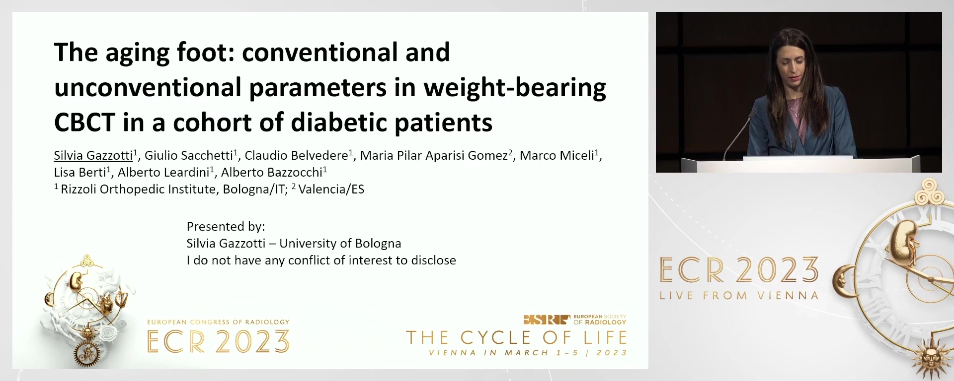 The aging foot: conventional and unconventional parameters in weight-bearing CBCT in a cohort of diabetic patients