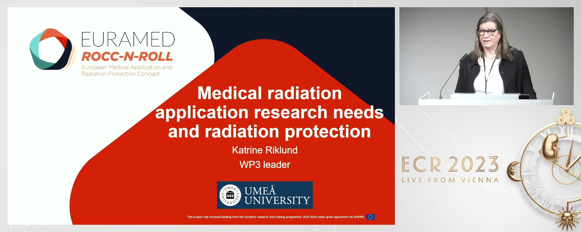 Medical radiation application research needs and radiation protection - Katrine  Riklund, Umeå / SE