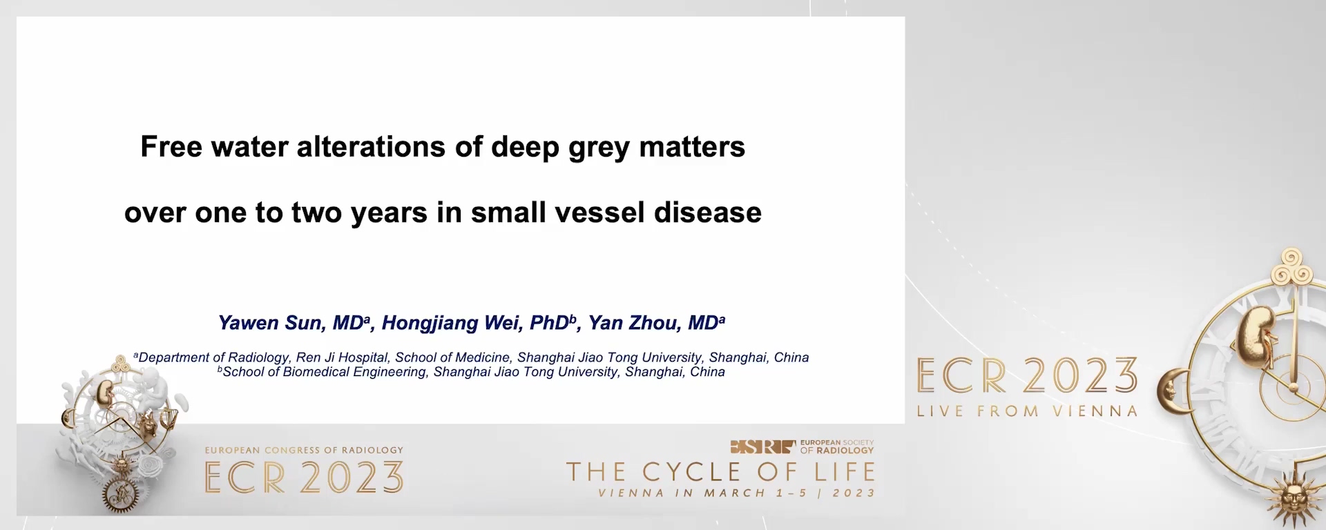 Free water alterations of deep grey matters over one to two years in small vessel disease