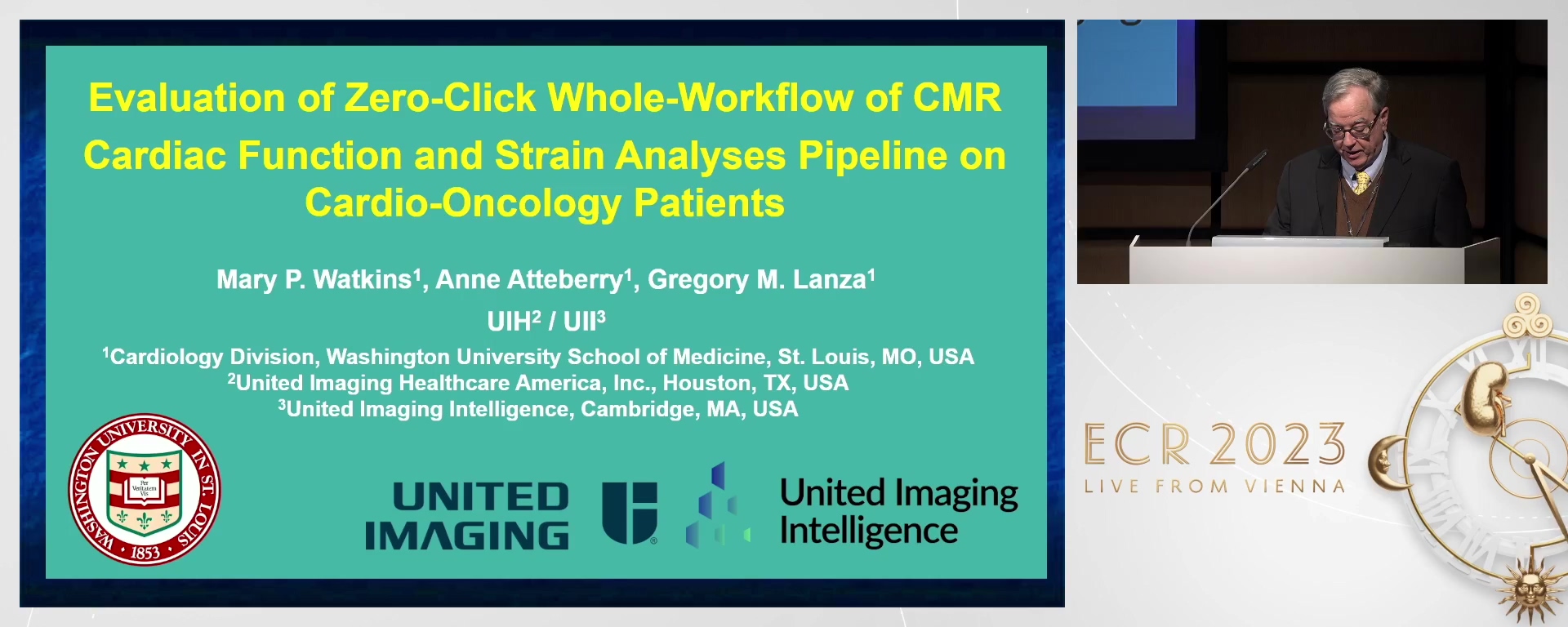 A zero-click workflow CMR pipeline for cardio-oncology patients - Gregory Mark Lanza, St. Louis / US