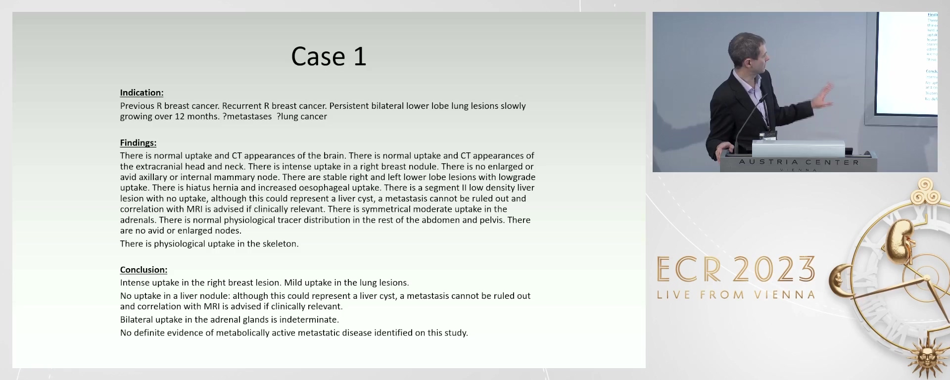 Short cases review, interactive discussion and critiquing of reports