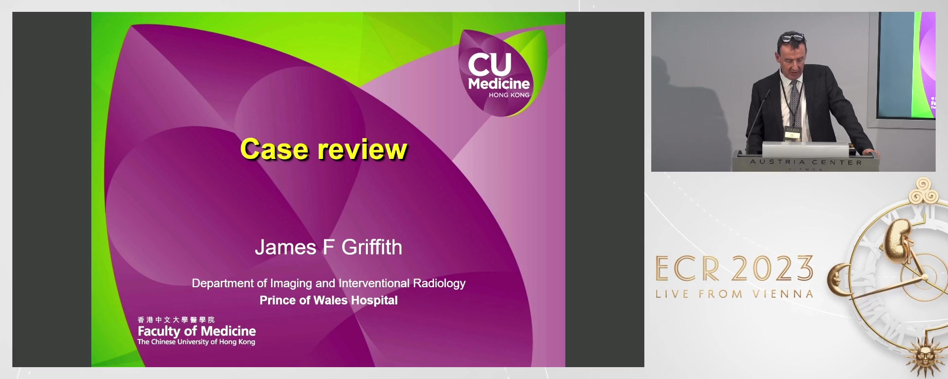 Short cases review, interactive discussion and critiquing of reports - James F. F. Griffith, Shatin / HK