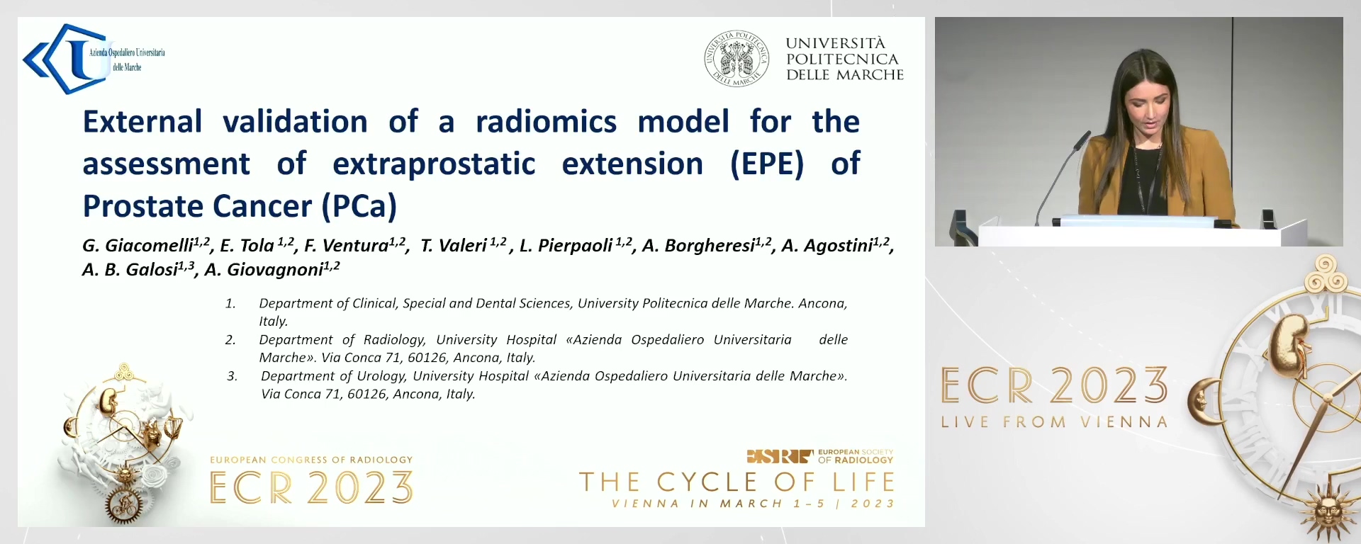 External validation of a radiomics model for the assessment of extraprostatic extension (EPE) of prostate cancer (PCa)