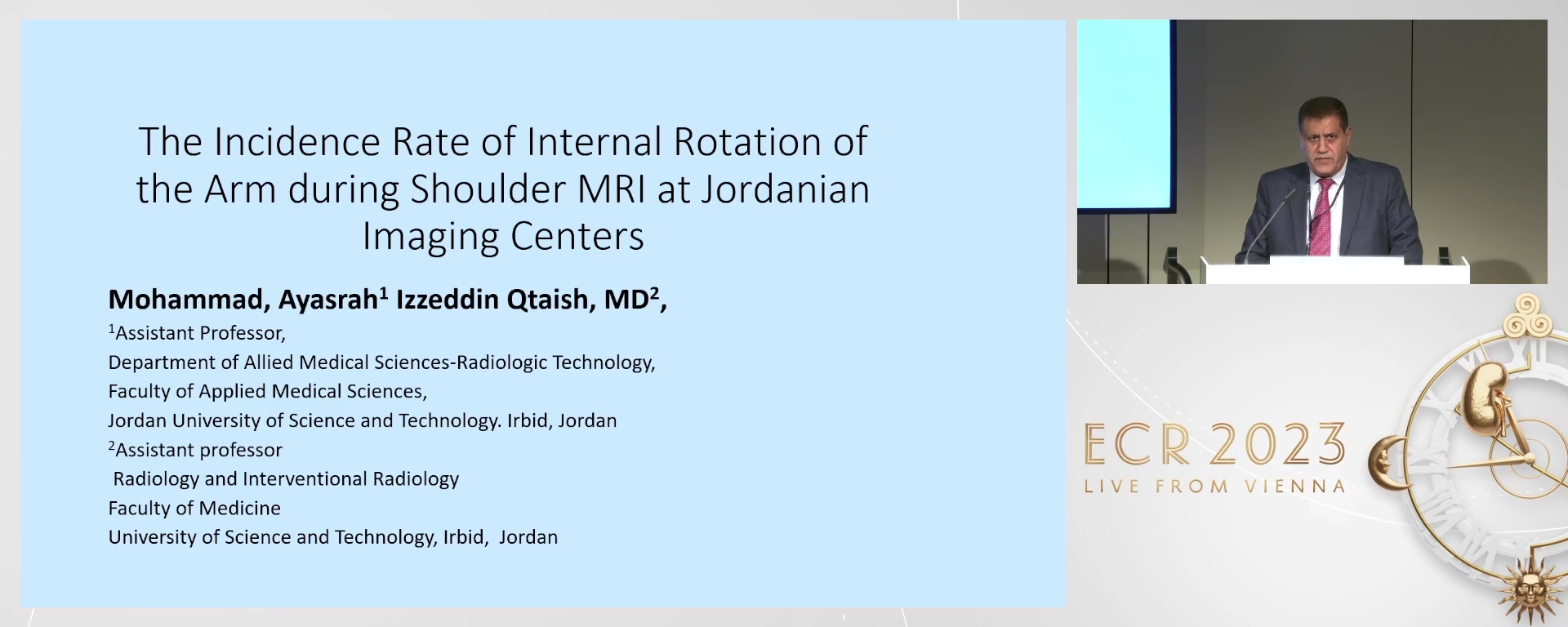 The incidence rate of internal rotation of the arm during shoulder MRI at Jordanian imaging centres