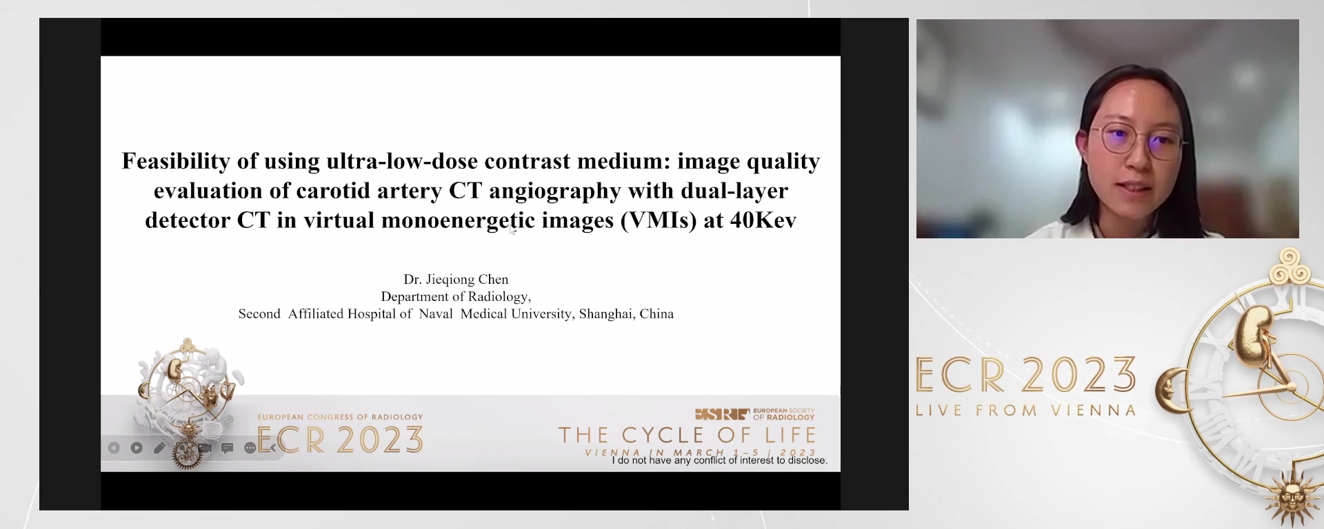 Feasibility of using ultra-low-dose contrast medium: image quality evaluation of carotid artery CT angiography with dual-layer detector CT in virtual monoenergetic images (VMIs) at 40Kev