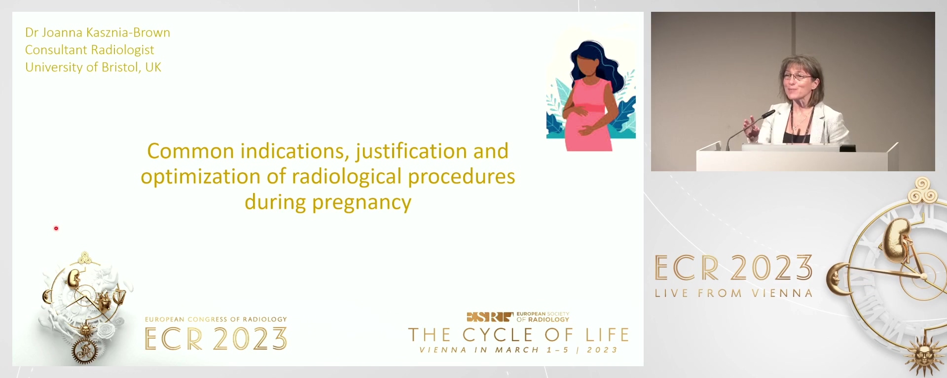 Common indications, justification and optimisation of radiologic procedures during pregnancy