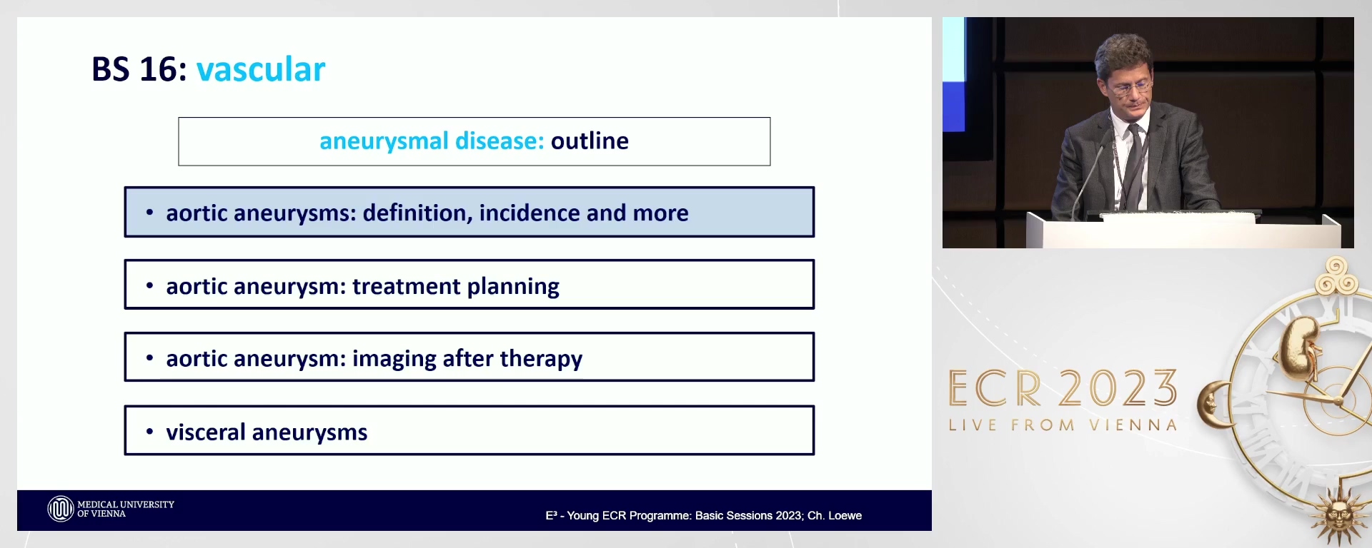 Imaging of aneurysmal diseases