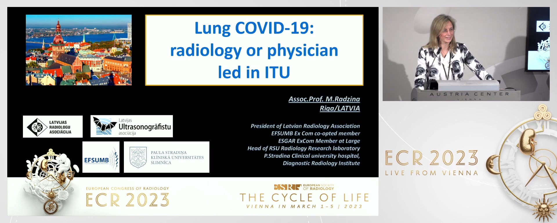 Lung COVID-19: radiology or physician led in ITU - Maija  Radzina, Riga / LV
