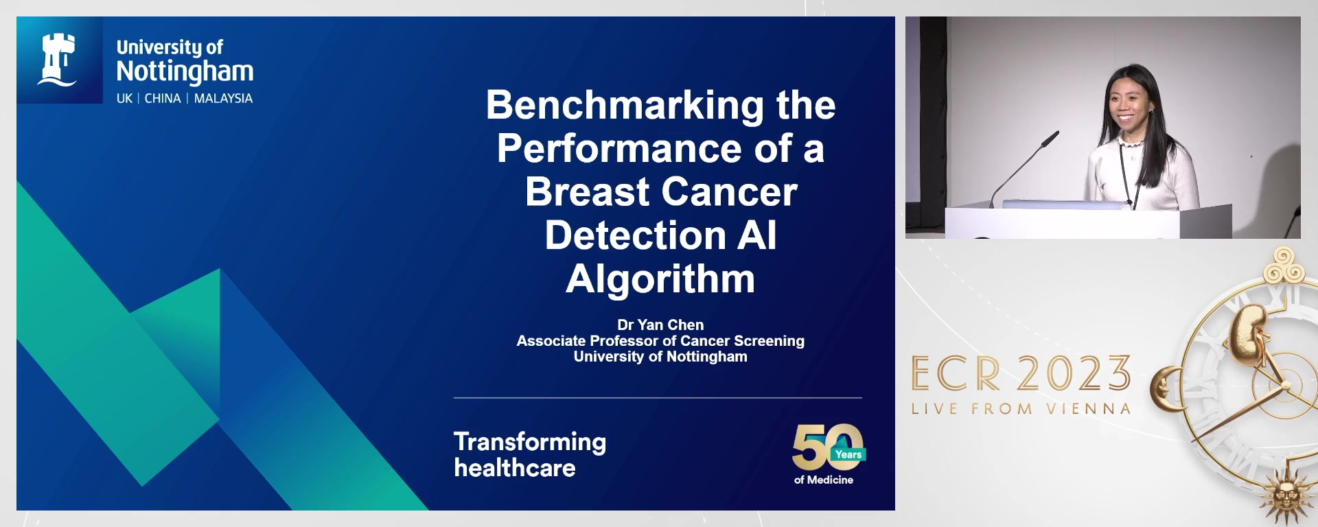Exploring the relationships between an AI algorithm and human readers in a national breast screening external quality assurance scheme - Yan  Chen, Nottingham / UK