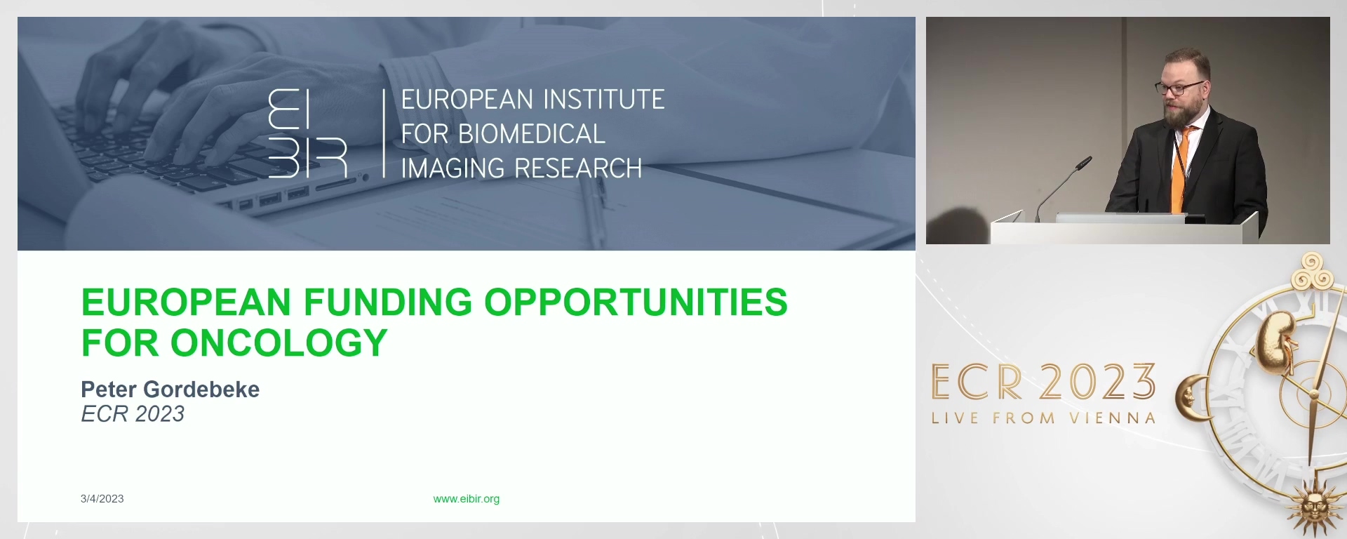 European funding opportunities for oncology - Peter  Gordebeke, Vienna / AT