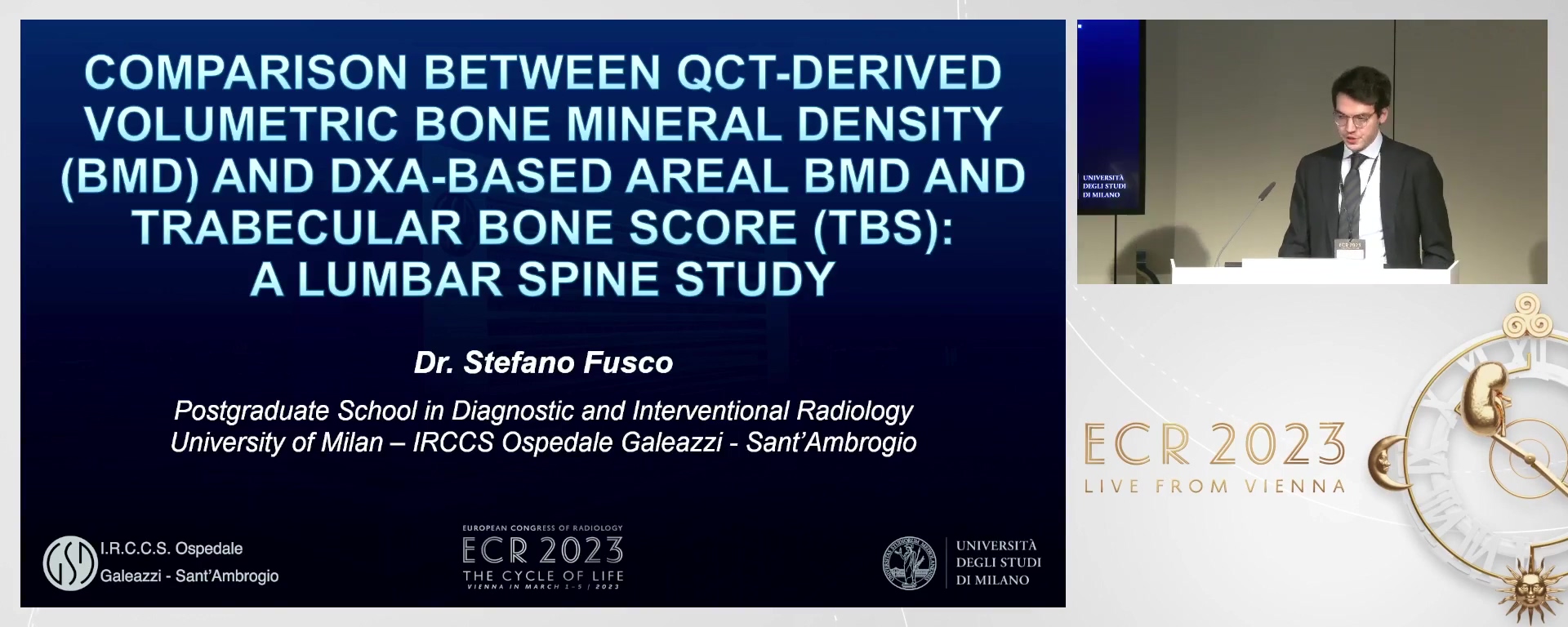 Comparison between QCT-derived volumetric bone mineral density (BMD) and DXA-based areal BMD and trabecular bone ccore (TBS): a lumbar spine study