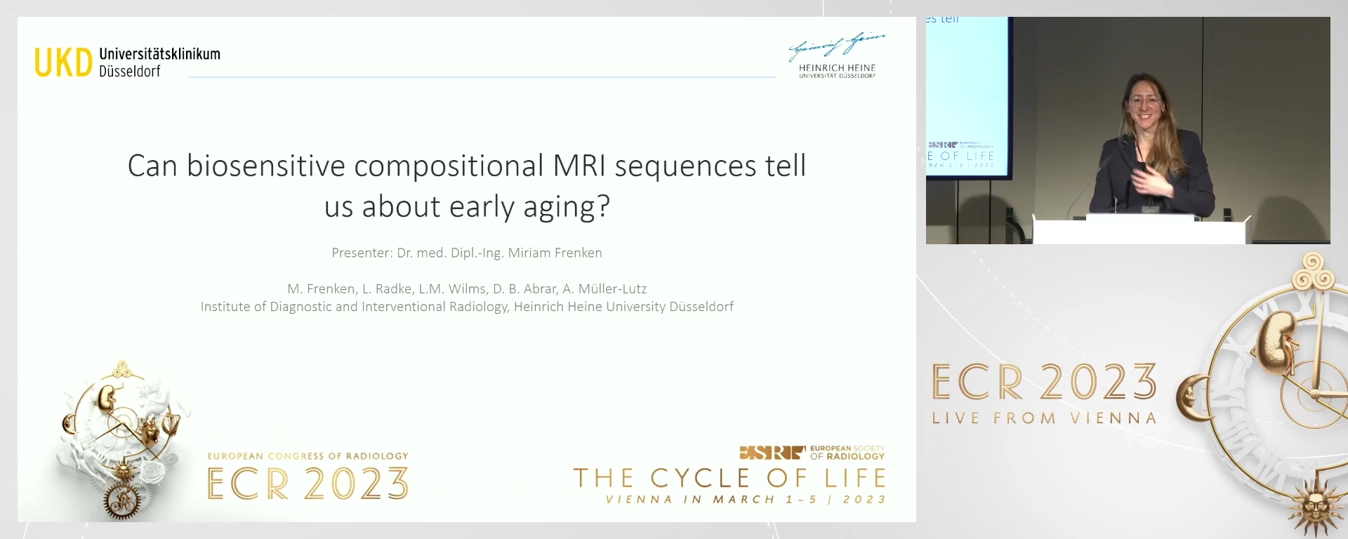 Can biosensitive compositional MRI sequences tell us about early ageing?