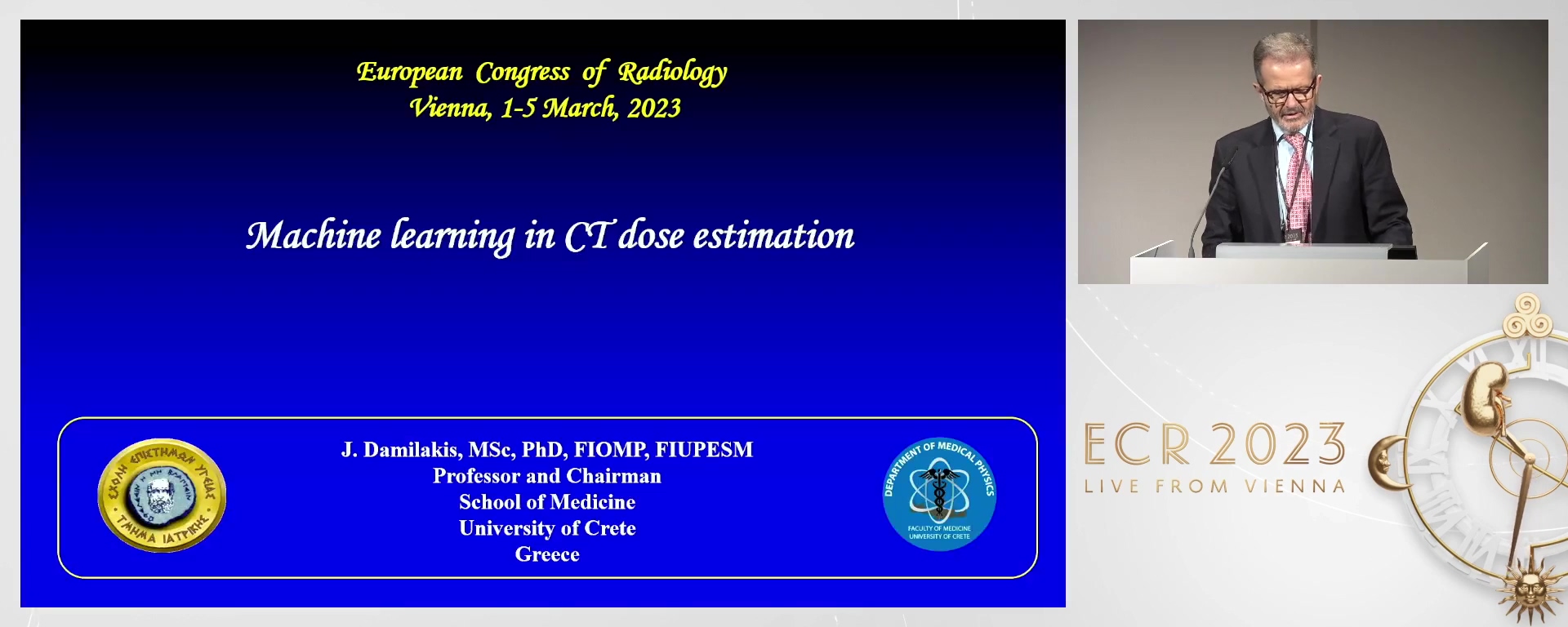 Machine learning in CT dose estimation - John  Damilakis, Iraklion / GR