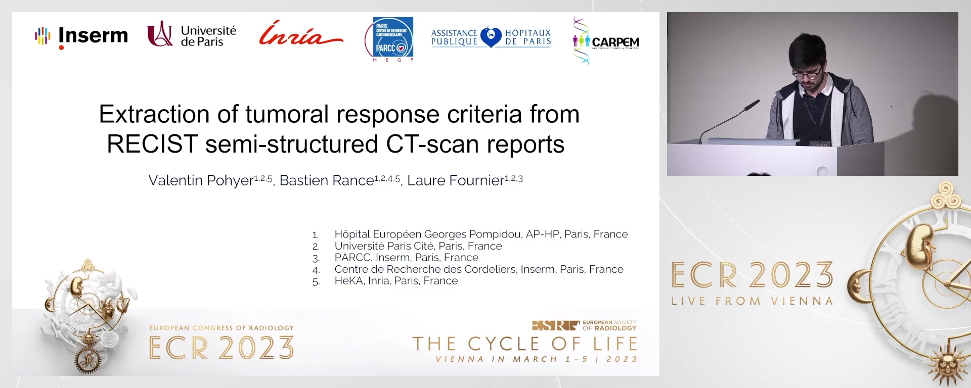 Extraction of tumoural response criteria from semi-structured CT-scan reports