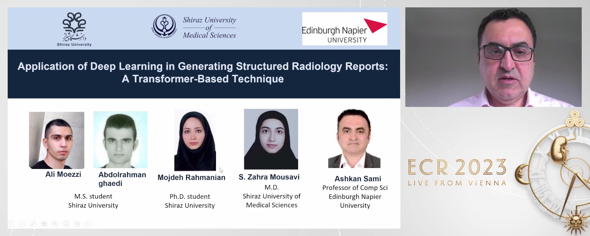 Application of deep learning in generating structured radiology reports: a transformer-based technique