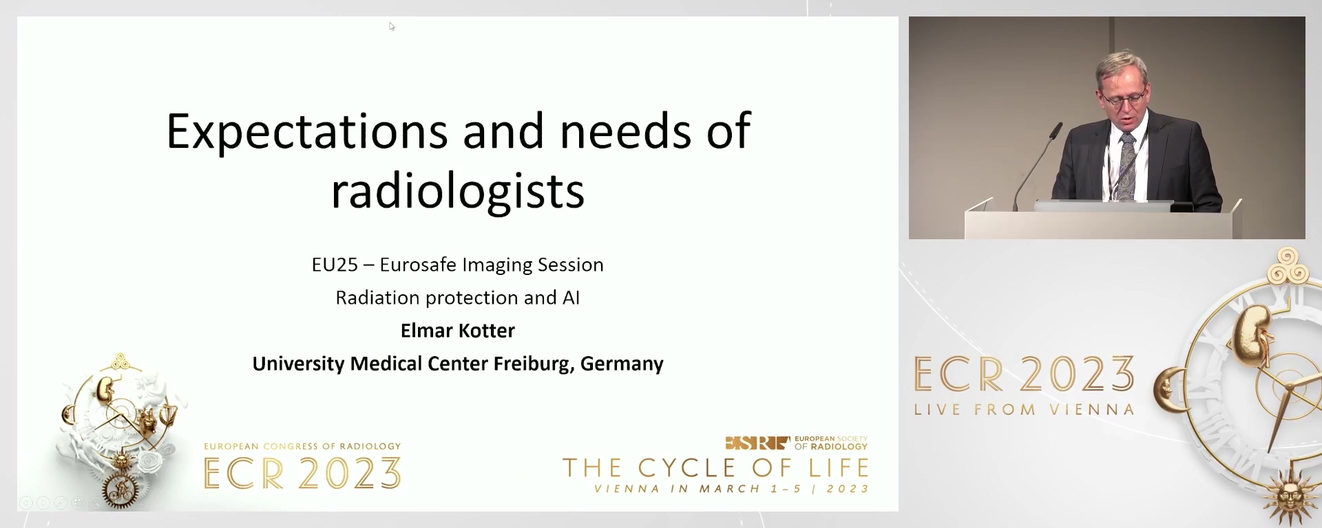 Expectations and needs of radiologists - Elmar  Kotter, Freiburg / DE