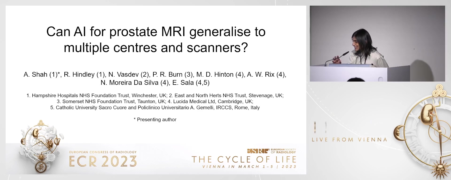 Can AI for prostate MRI generalise to multiple centres and scanners? - Aarti  Shah, Stockbridge / UK