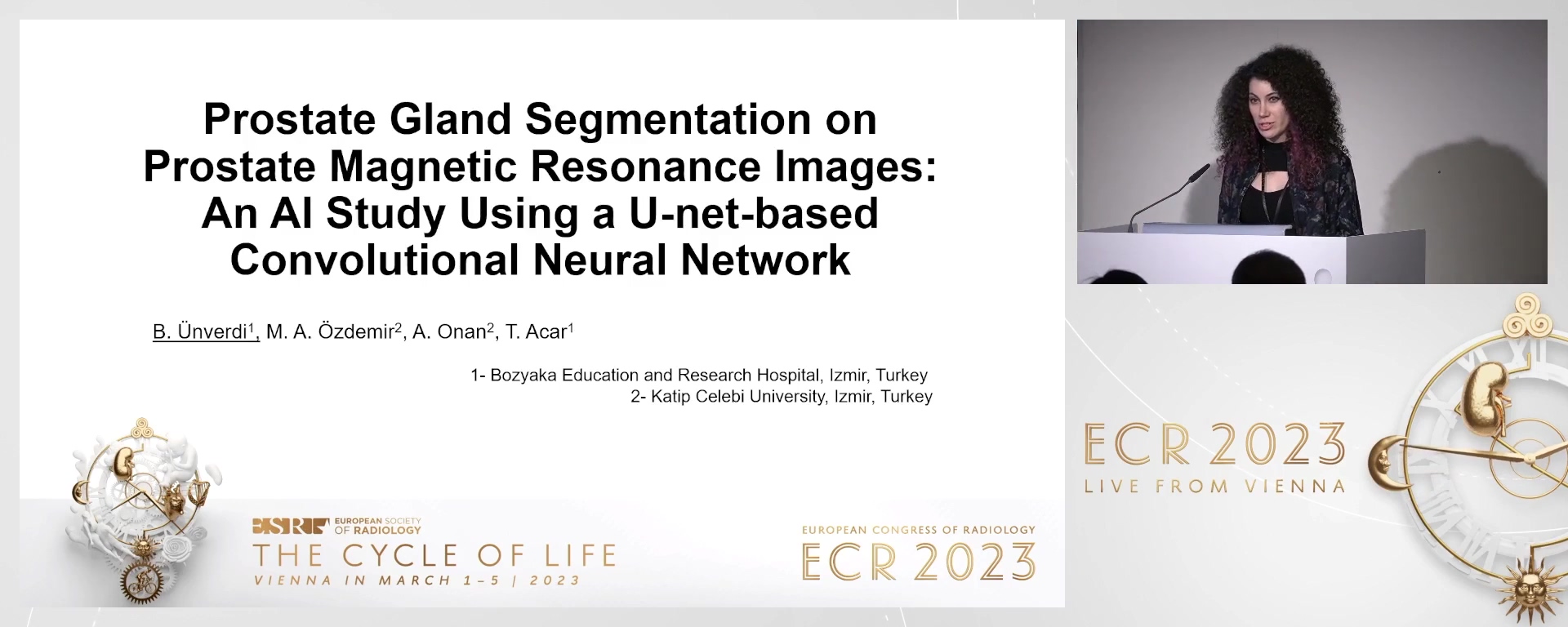 Prostate gland segmentation on prostate magnetic resonance images: an AI study using a U-net-based convolutional neural network - Başak Ünverdi, Izmir / TR