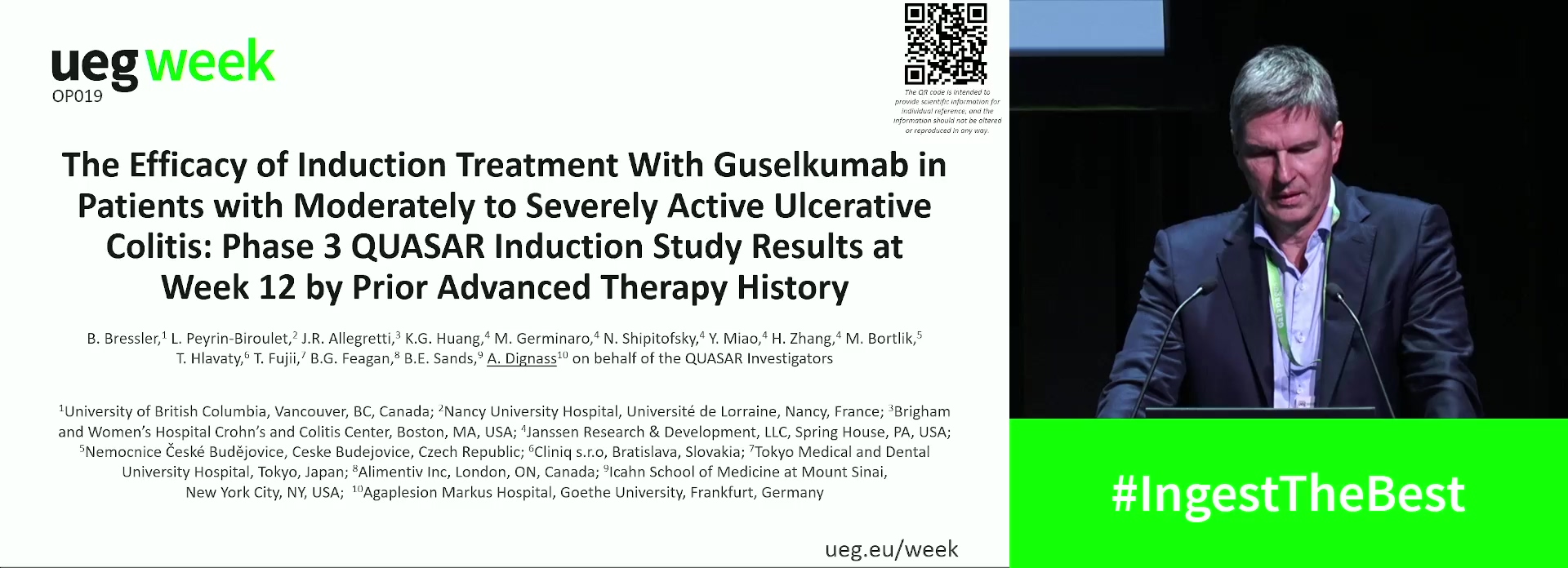THE EFFICACY OF INDUCTION TREATMENT WITH GUSELKUMAB IN PATIENTS WITH MODERATELY TO SEVERELY ACTIVE ULCERATIVE COLITIS: PHASE 3 QUASAR INDUCTION STUDY RESULTS AT WEEK 12 BY PRIOR ADVANCED THERAPY HISTORY