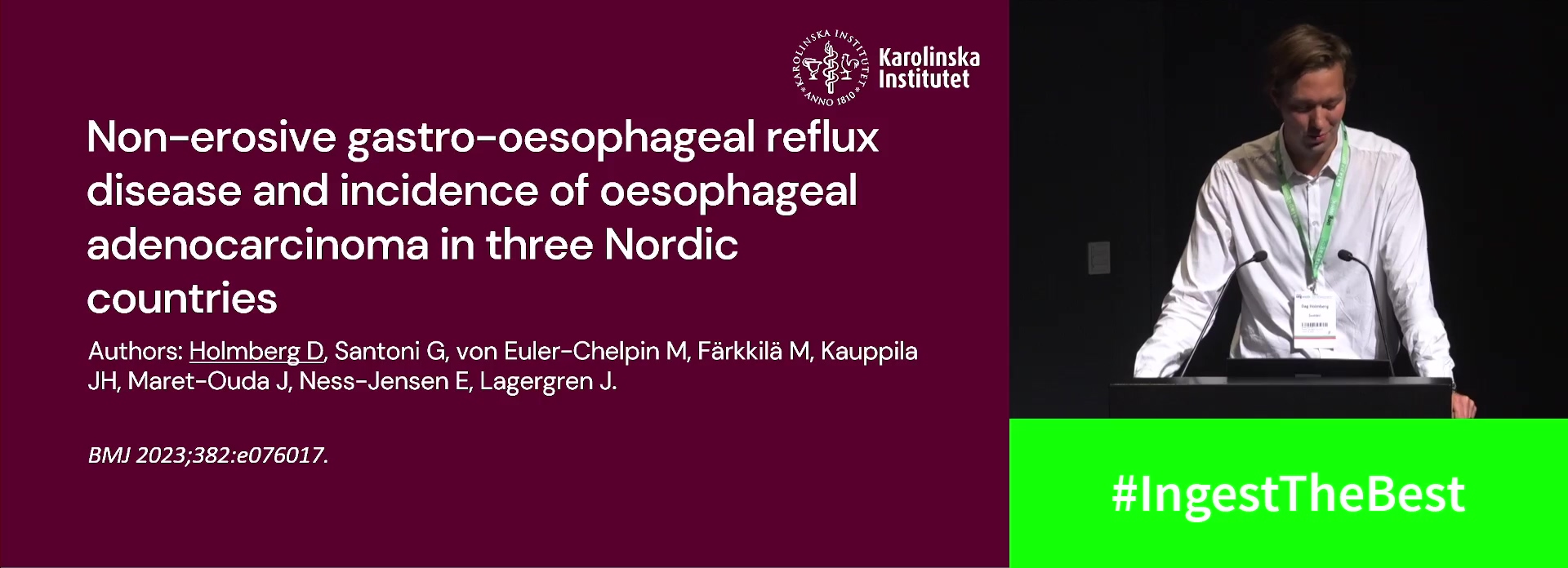 NON-EROSIVE GASTROESOPHAGEAL REFLUX DISEASE AND RISK OF ESOPHAGEAL ADENOCARCINOMA