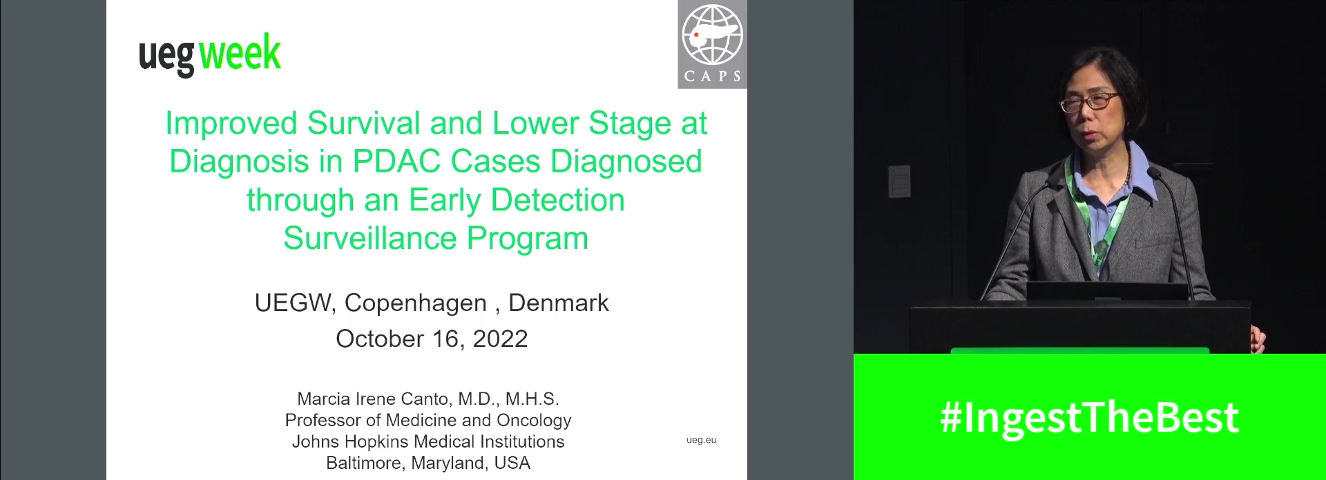 IMPROVED SURVIVAL AND LOWER STAGE AT DIAGNOSIS IN PANCREATIC DUCTAL ADENOCARCINOMA CASES DIAGNOSED THROUGH AN EARLY DETECTION SURVEILLANCE PROGRAM