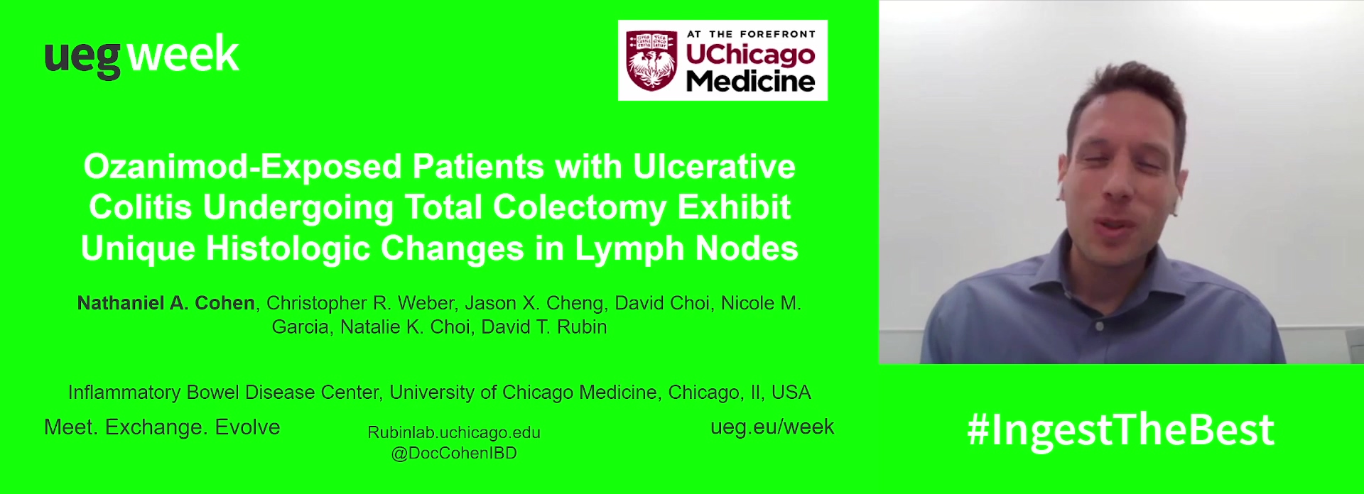 OZANIMOD-EXPOSED PATIENTS WITH ULCERATIVE COLITIS UNDERGOING TOTAL COLECTOMY EXHIBIT UNIQUE HISTOLOGIC CHANGES IN LYMPH NODES