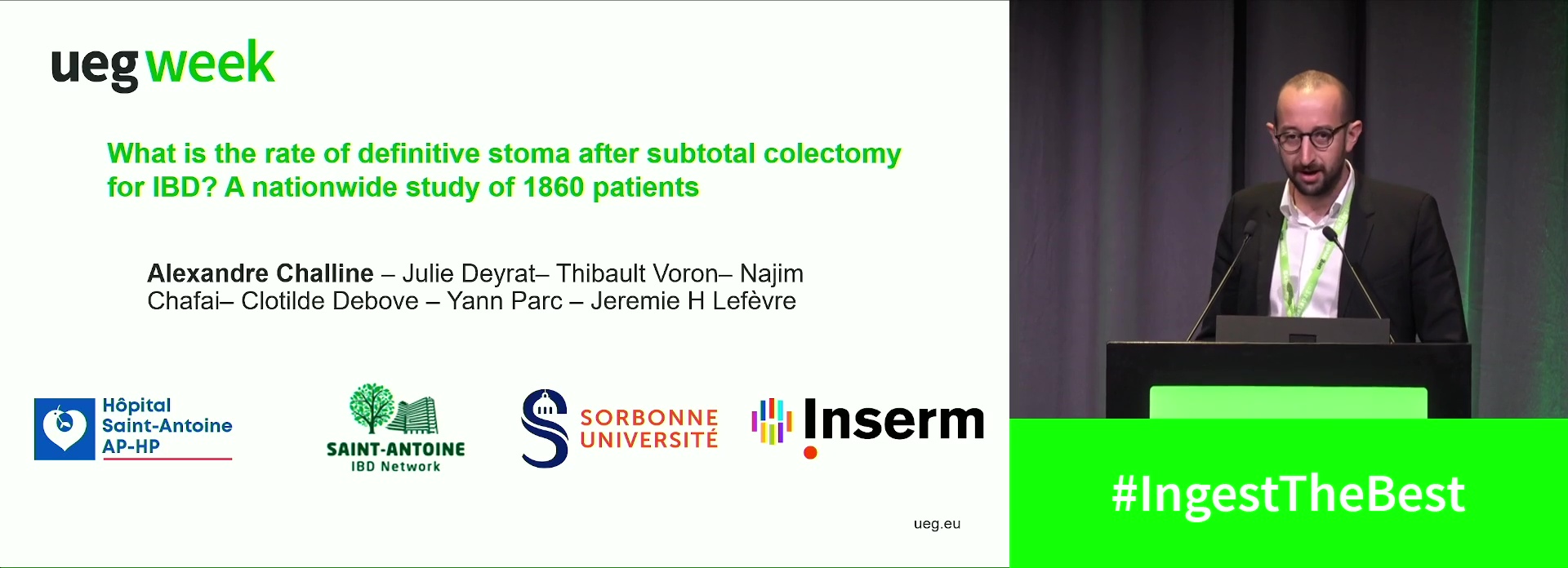 WHAT IS THE RATE OF DEFINITIVE STOMA AFTER SUBTOTAL COLECTOMY FOR INFLAMMATORY BOWEL DISEASE? A NATIONWIDE STUDY OF 1860 PATIENTS