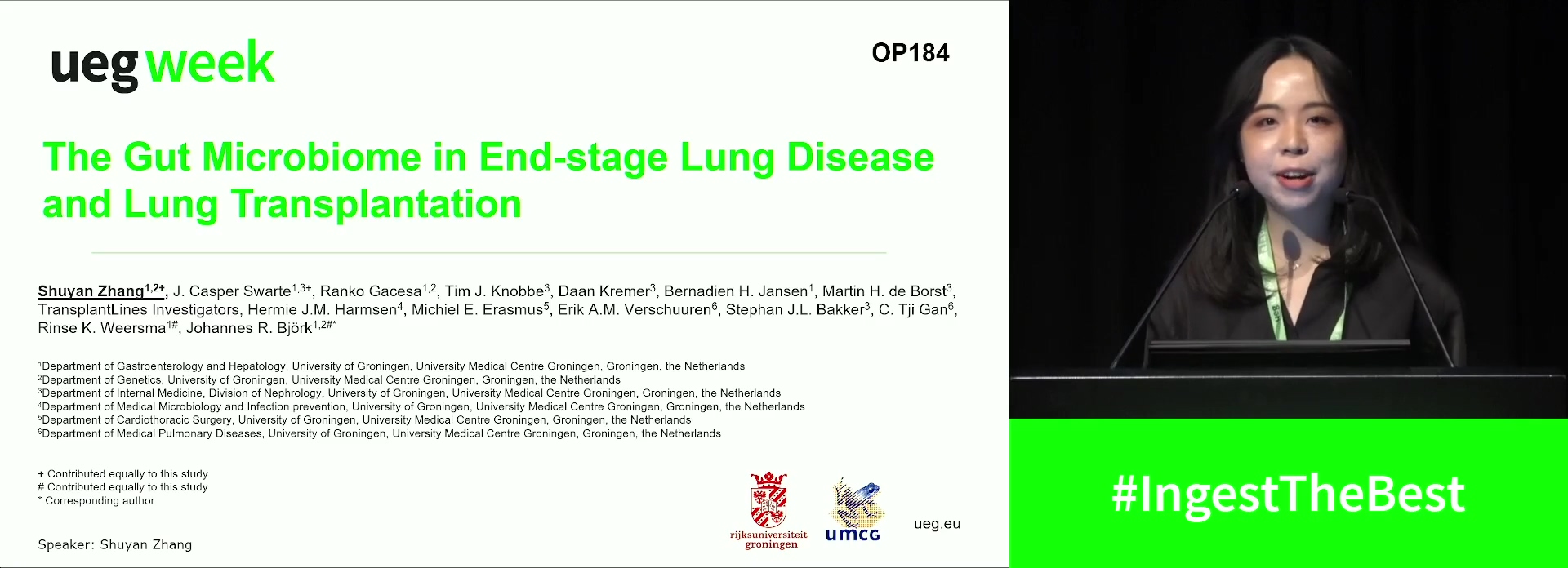 THE GUT MICROBIOME IN END-STAGE LUNG DISEASE AND LUNG TRANSPLANTATION