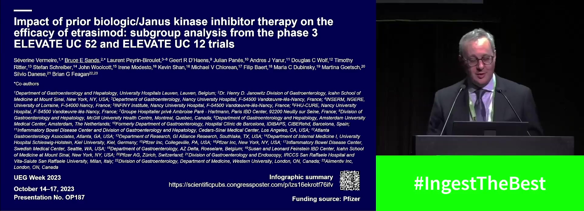 IMPACT OF PRIOR BIOLOGIC/JANUS KINASE INHIBITOR THERAPY ON THE EFFICACY OF ETRASIMOD: SUBGROUP ANALYSIS FROM THE PHASE 3 ELEVATE UC 52 AND ELEVATE UC 12 TRIALS