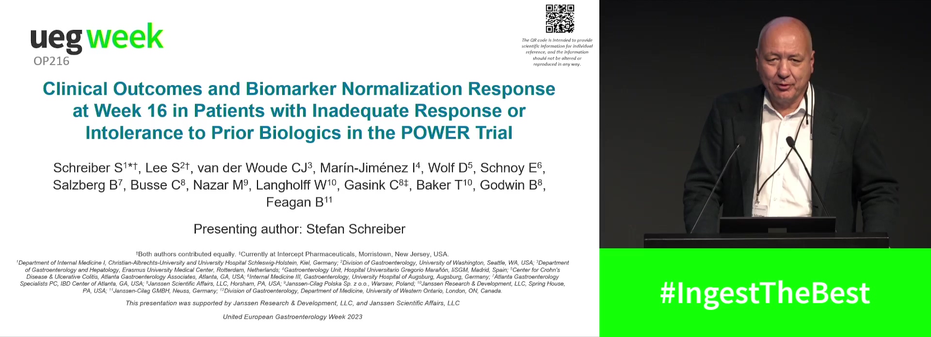 CLINICAL OUTCOMES AND BIOMARKER NORMALISATION RESPONSE AT WEEK 16 IN PATIENTS WITH INADEQUATE RESPONSE OR INTOLERANCE TO PRIOR BIOLOGICS IN THE POWER TRIAL