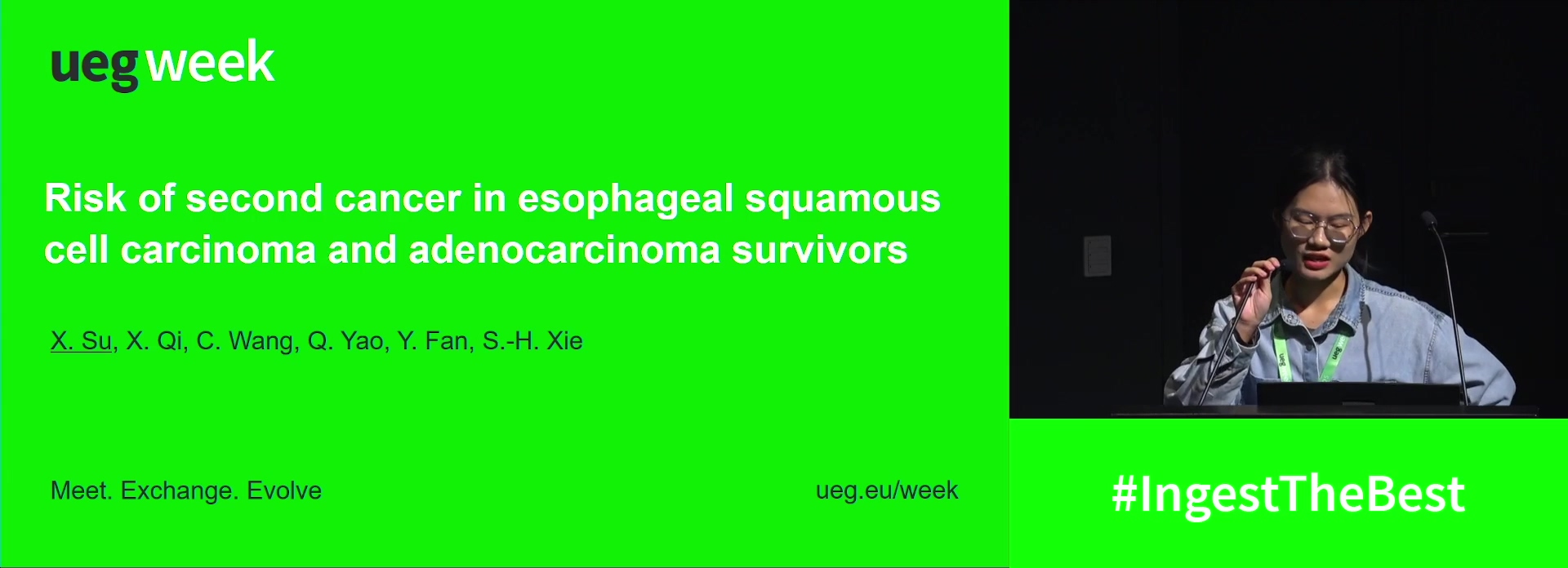 RISK OF SECOND CANCER IN ESOPHAGEAL SQUAMOUS CELL CARCINOMA AND ADENOCARCINOMA SURVIVORS: A POPULATION-BASED ANALYSIS IN SEER DATASET
