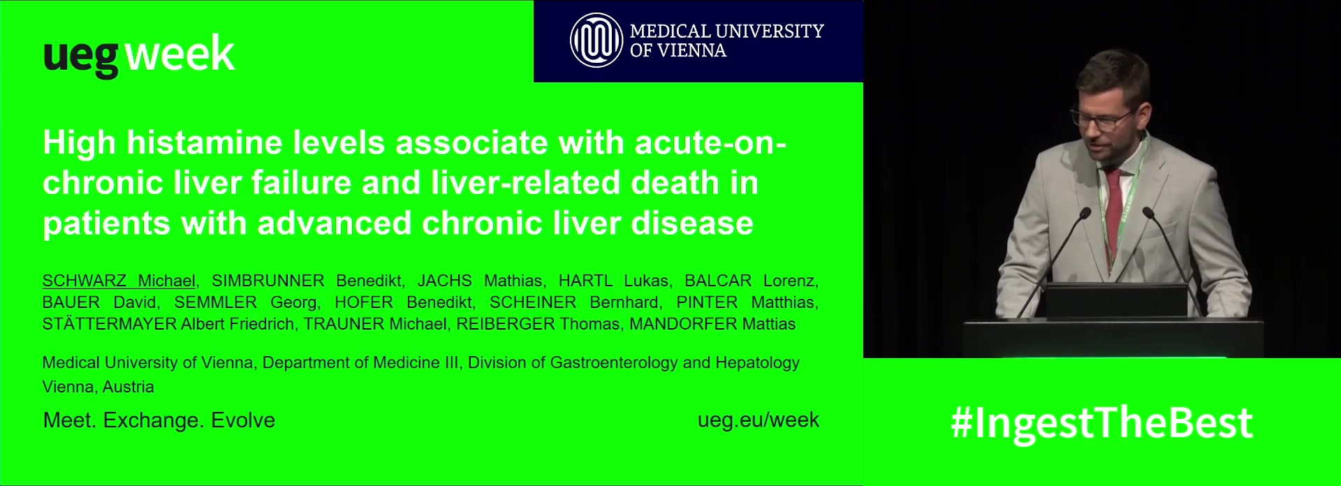 HIGH HISTAMINE LEVELS ASSOCIATE WITH ACUTE-ON-CHRONIC LIVER FAILURE AND LIVER-RELATED DEATH IN PATIENTS WITH ADVANCED CHRONIC LIVER DISEASE