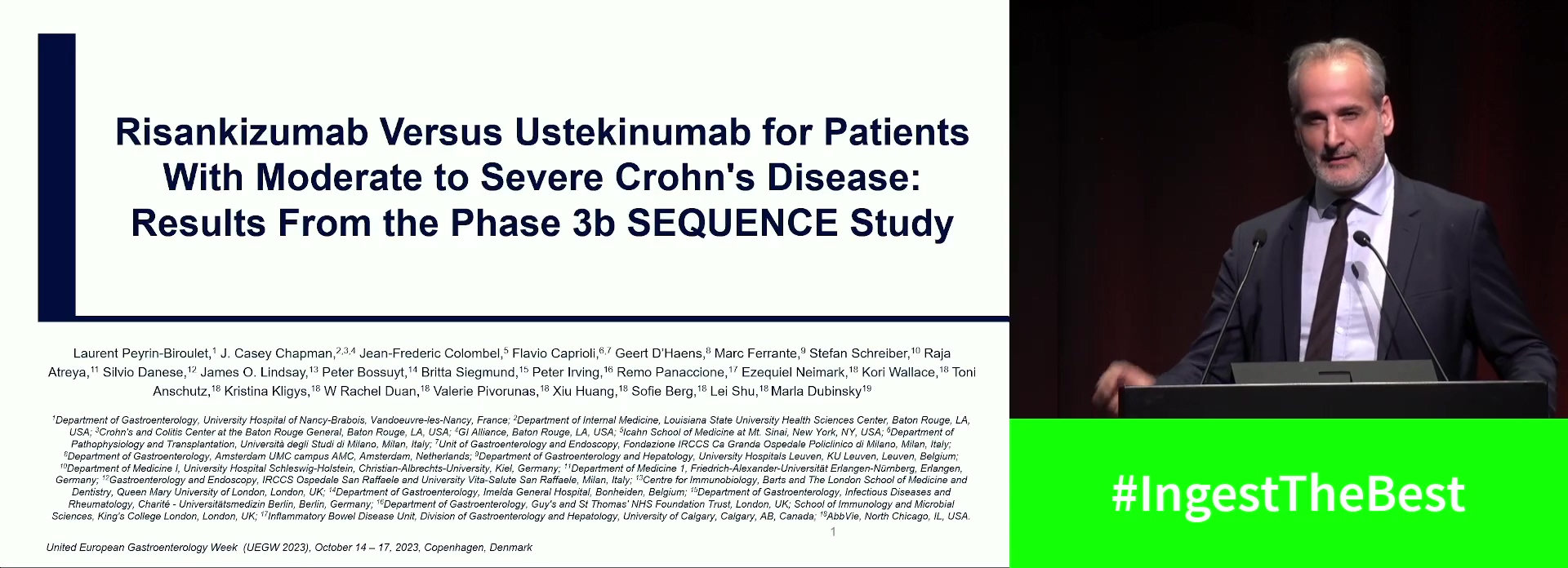 RISANKIZUMAB VERSUS USTEKINUMAB FOR PATIENTS WITH MODERATE TO SEVERE CROHN'S DISEASE: RESULTS FROM THE PHASE 3B SEQUENCE STUDY