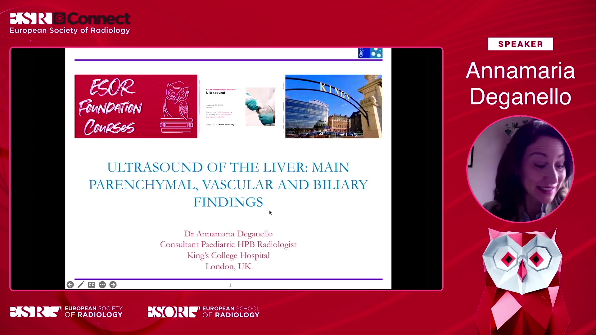 Ultrasound of the liver: main parenchymal, vascular and biliary findings - A. Degnallo, London / UK