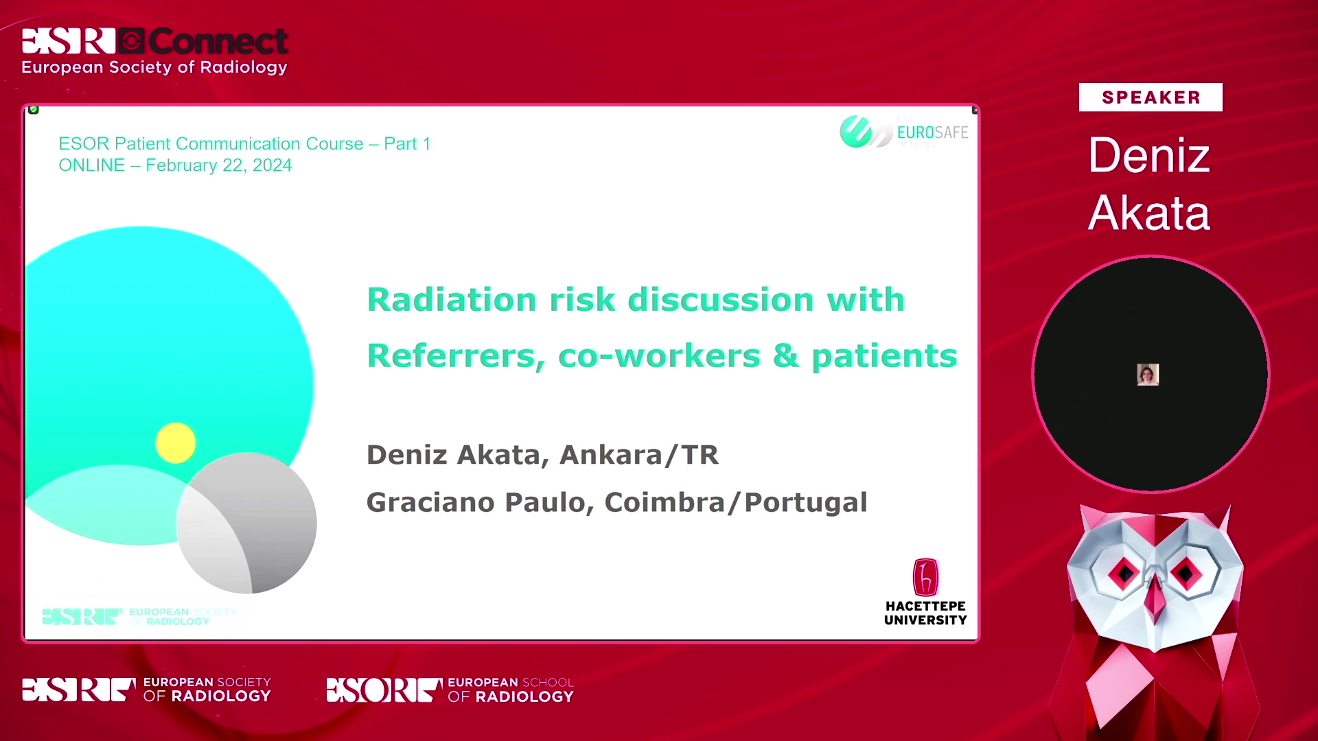 Radiation Risk Discussion - Paulo/Deniz Graciano/Akata, Coimbra/Ankara / PT/TR
