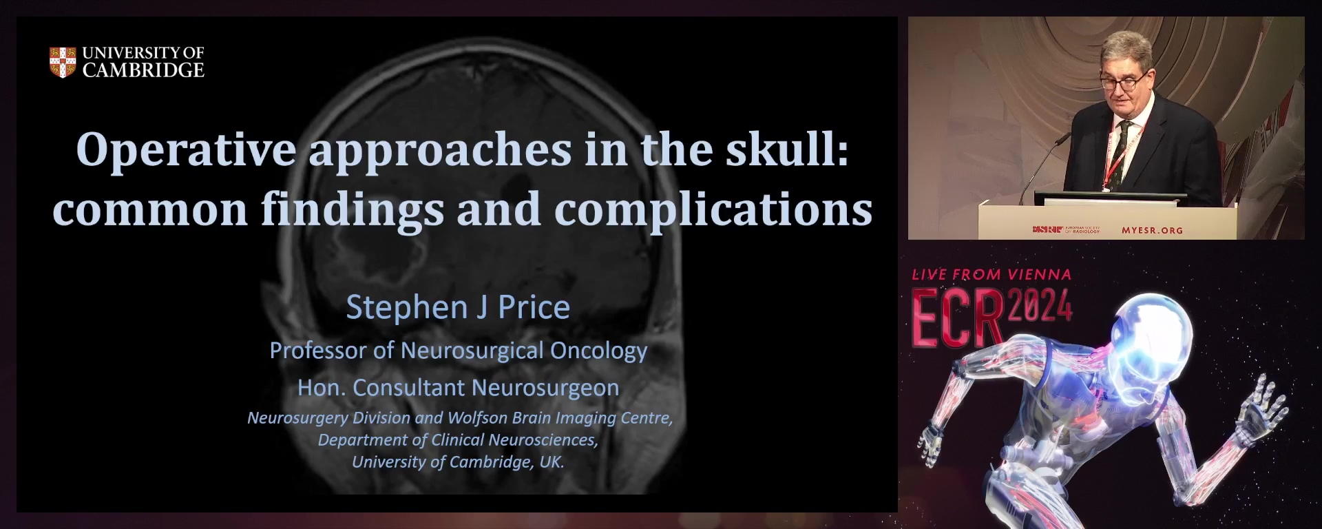 Operative approaches in the skull: common findings and complications