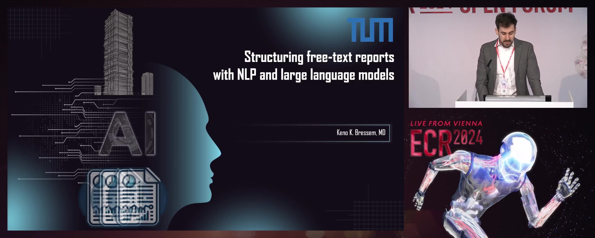 Structuring free-text reports with NLP and large language models