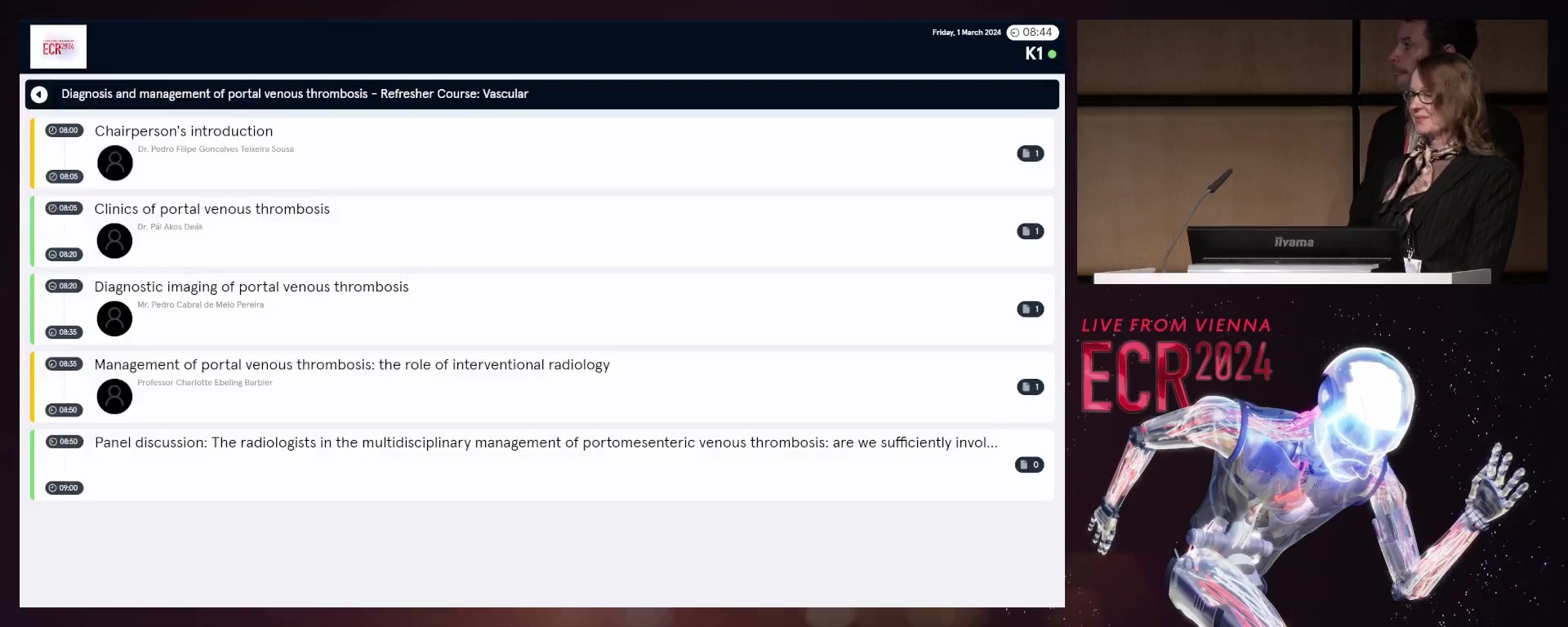 Panel discussion: The radiologists in the multidisciplinary management of portomesenteric venous thrombosis: are we sufficiently involved in the decision process?