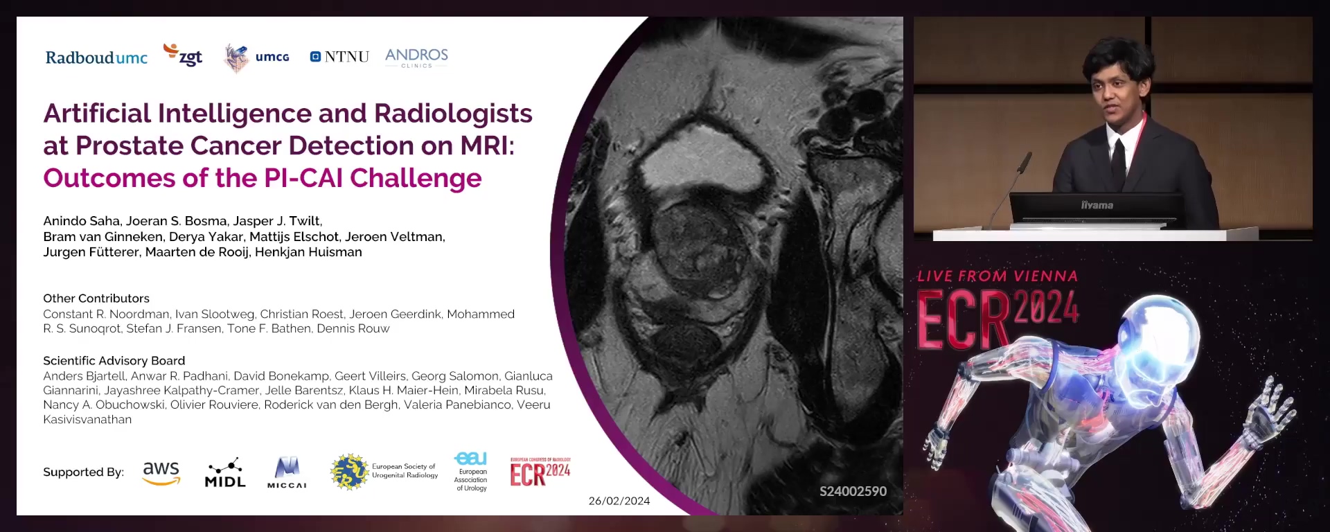 Artificial Intelligence and Radiologists at Prostate Cancer Detection in MRI : Outcomes of the PI-CAI Challenge