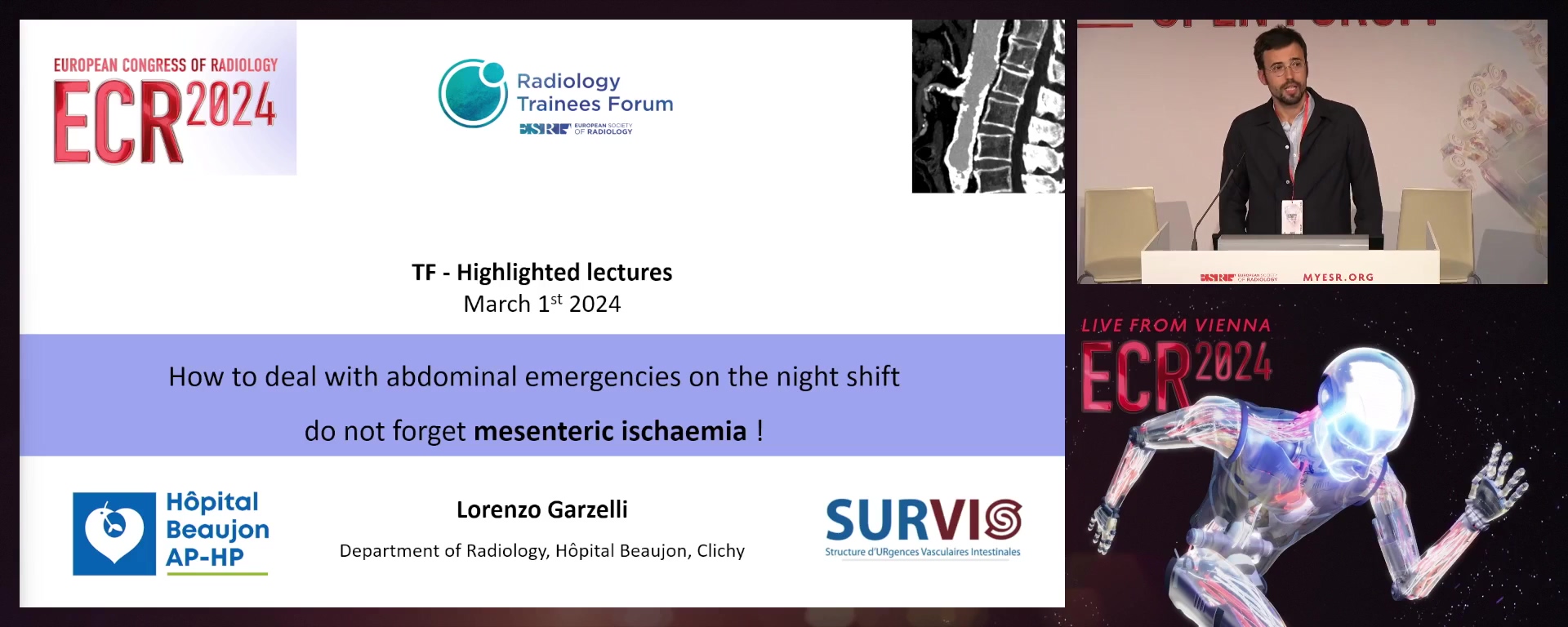 How to deal with abdominal emergencies on the night shift: do not forget mesenteric ischaemia