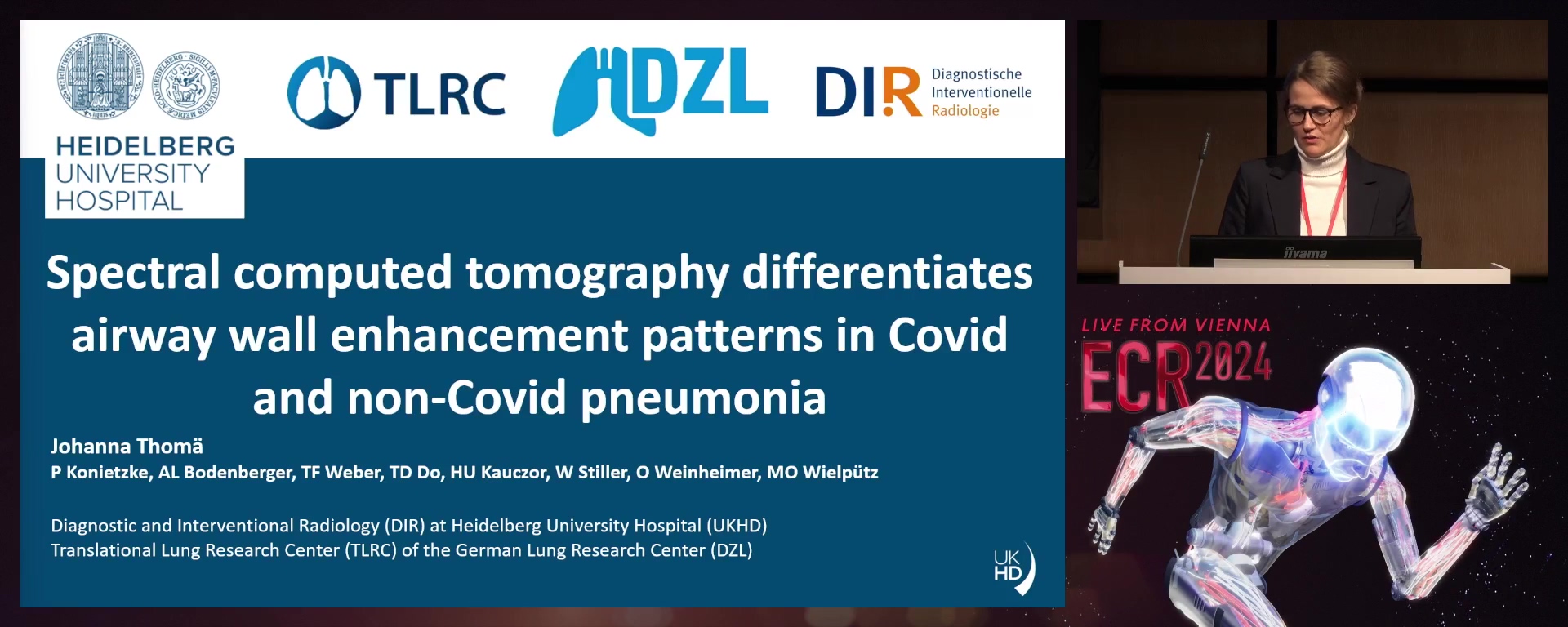 Spectral computed tomography differentiates airway wall enhancement patterns in typical and atypical pneumonia