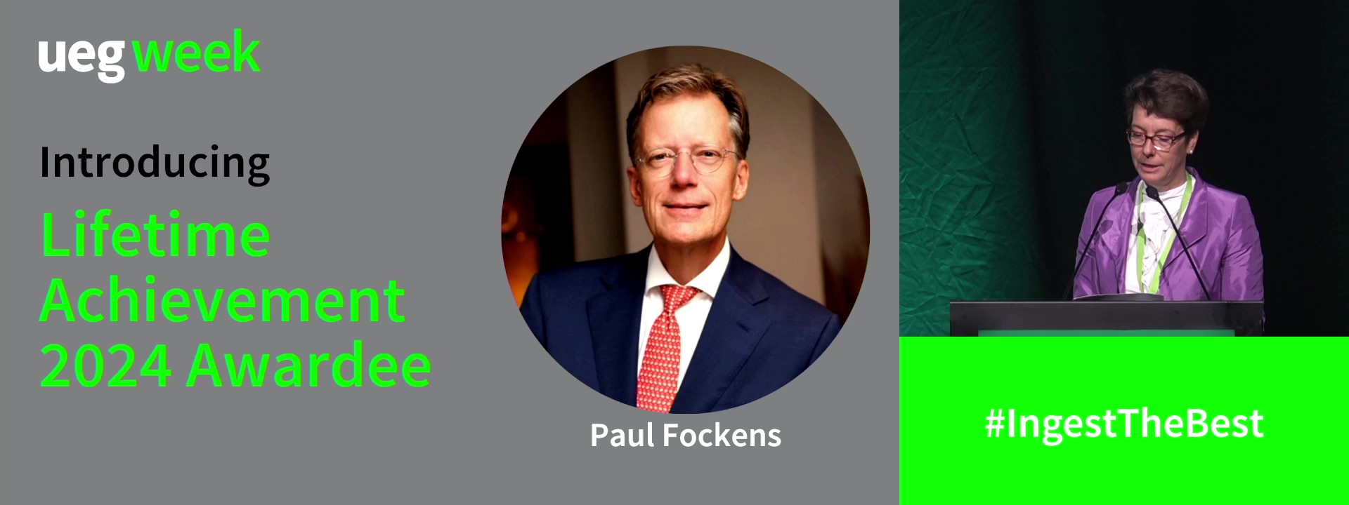 Laudatio UEG Lifetime Achievement Awardee