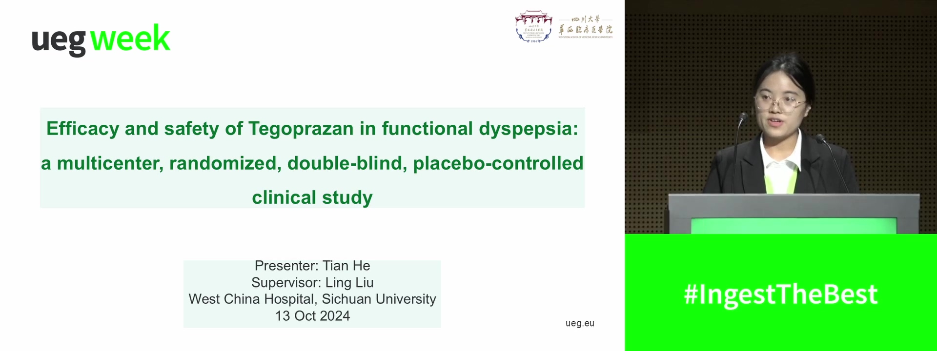EFFICACY AND SAFETY OF TEGOPRAZAN IN FUNCTIONAL DYSPEPSIA: A MULTICENTER, RANDOMIZED, DOUBLE-BLIND, PLACEBO-CONTROLLED CLINICAL STUDY