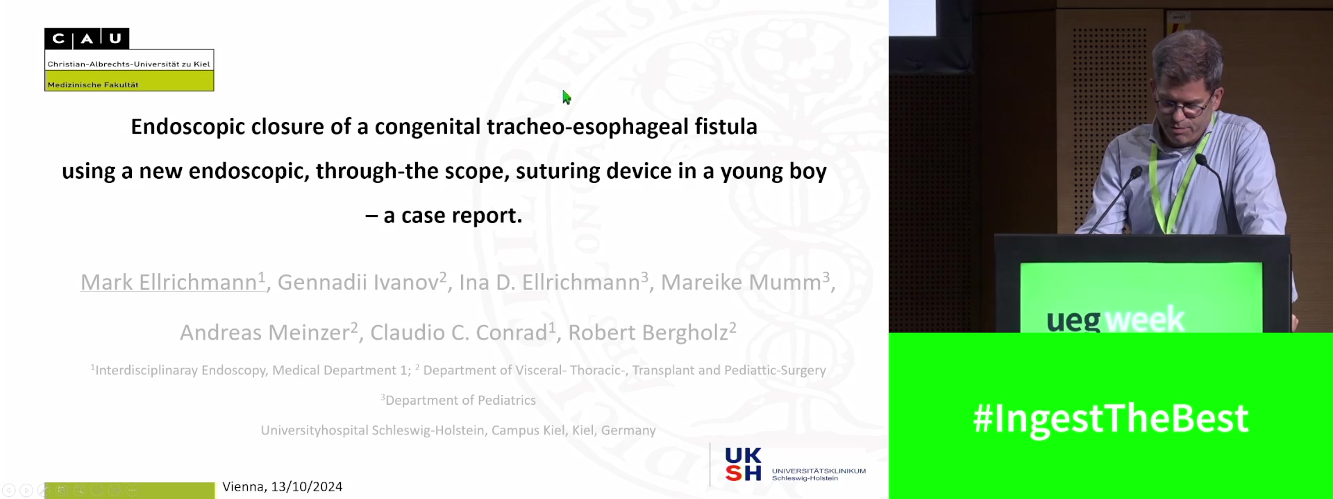 ENDOSCOPIC CLOSURE OF A CONGENITAL TRACHEO-ESOPHAGEAL FISTULA USING A NEW ENDOSCOPIC, THROUGH-THE SCOPE, SUTURING DEVICE IN A YOUNG BOY – A CASE REPORT