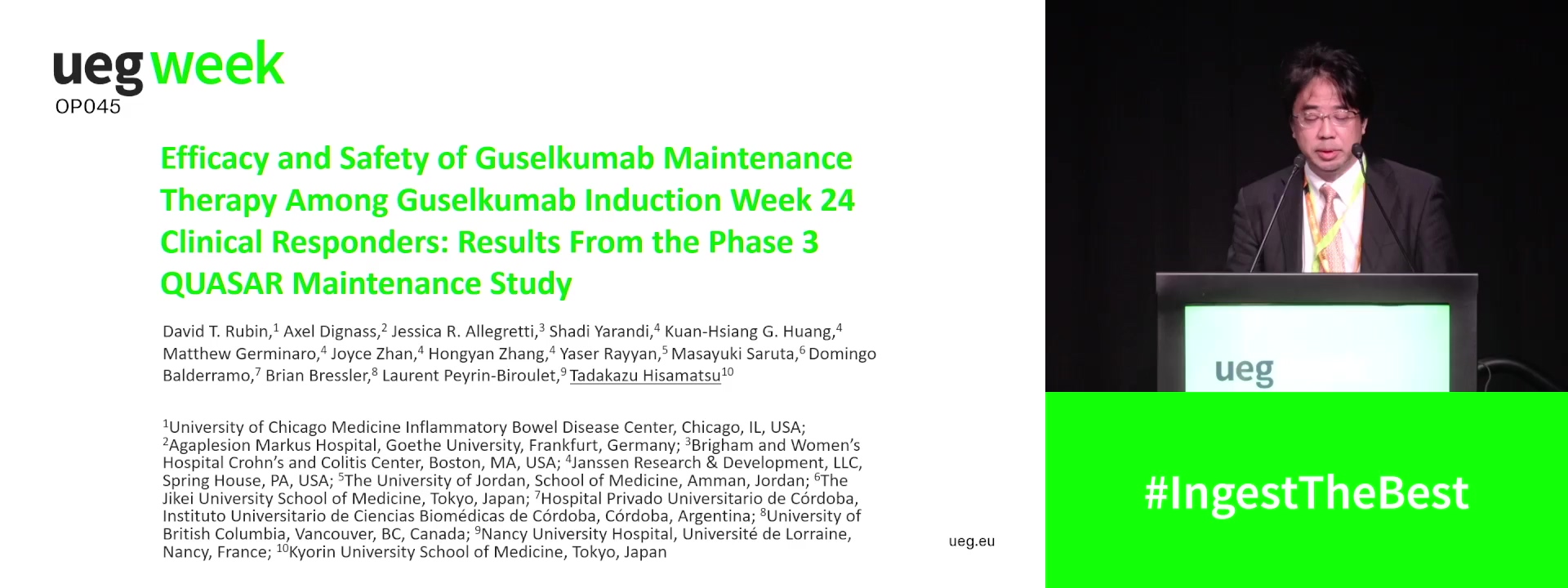 EFFICACY AND SAFETY OF GUSELKUMAB MAINTENANCE THERAPY AMONG GUSELKUMAB INDUCTION WEEK 24 CLINICAL RESPONDERS: RESULTS FROM THE PHASE 3 QUASAR MAINTENANCE STUDY