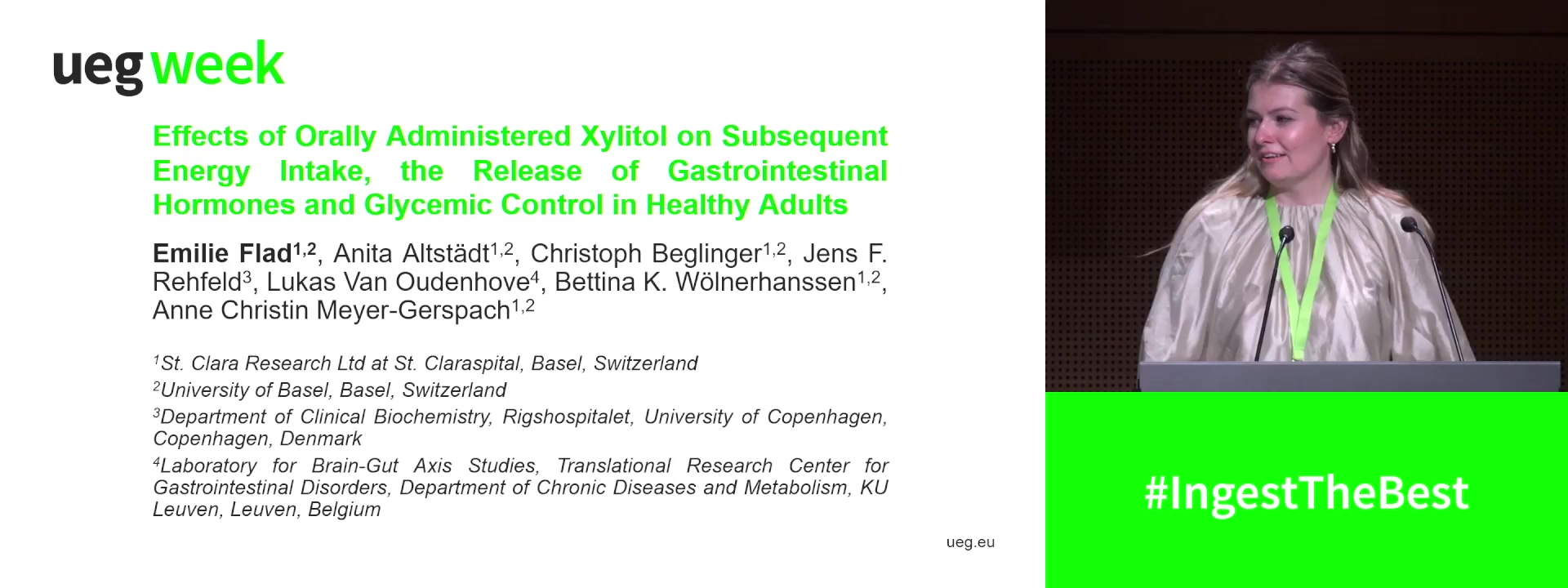 EFFECTS OF ORAL XYLITOL ON SUBSEQUENT ENERGY INTAKE, GASTROINTESTINAL HORMONES AND GLYCEMIC CONTROL IN HEALTHY ADULTS