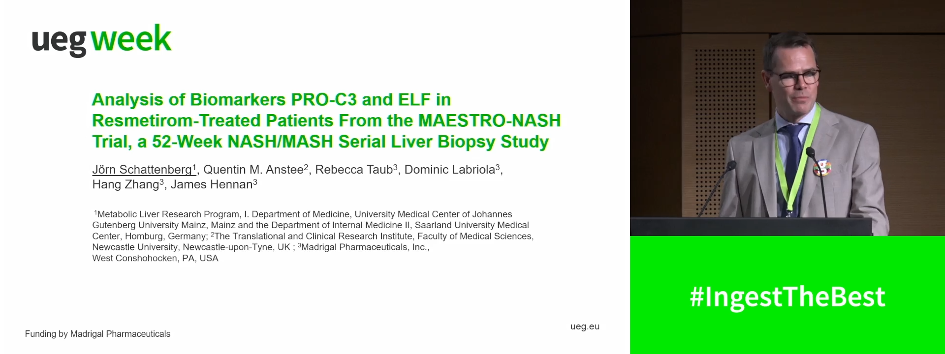 ANALYSES OF FIBROSIS BIOMARKERS PRO-C3 AND ELF IN RESMETIROM TREATED PATIENTS FROM MAESTRO-NASH, A 52 WEEK NASH/MASH SERIAL LIVER BIOPSY STUDY