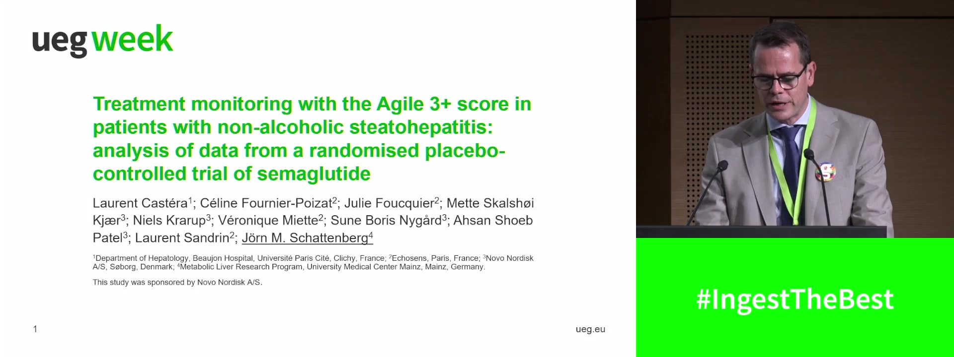 TREATMENT MONITORING WITH THE AGILE 3+ SCORE IN PATIENTS WITH METABOLIC DYSFUNCTION-ASSOCIATED STEATOHEPATITIS: ANALYSIS OF DATA FROM A RANDOMISED PLACEBO-CONTROLLED TRIAL OF SEMAGLUTIDE